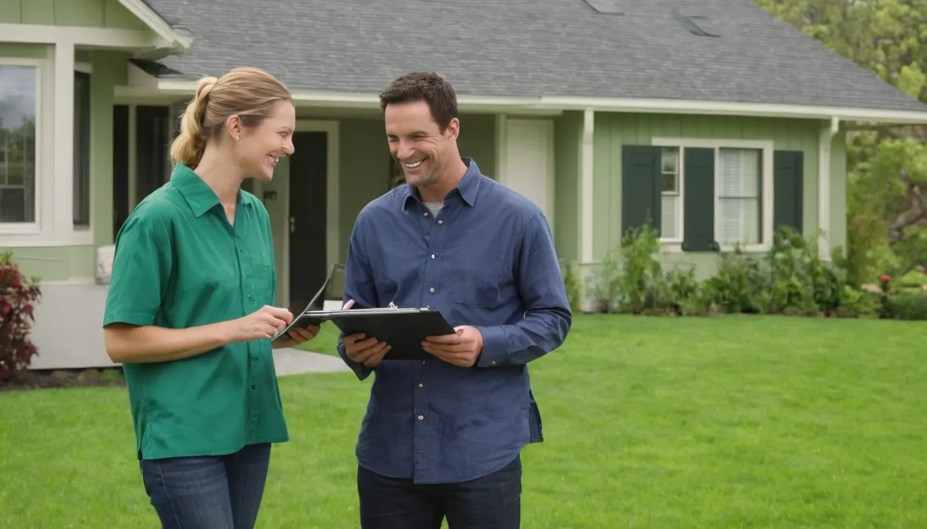 Homeowner talking with a local septic provider in the Warren area